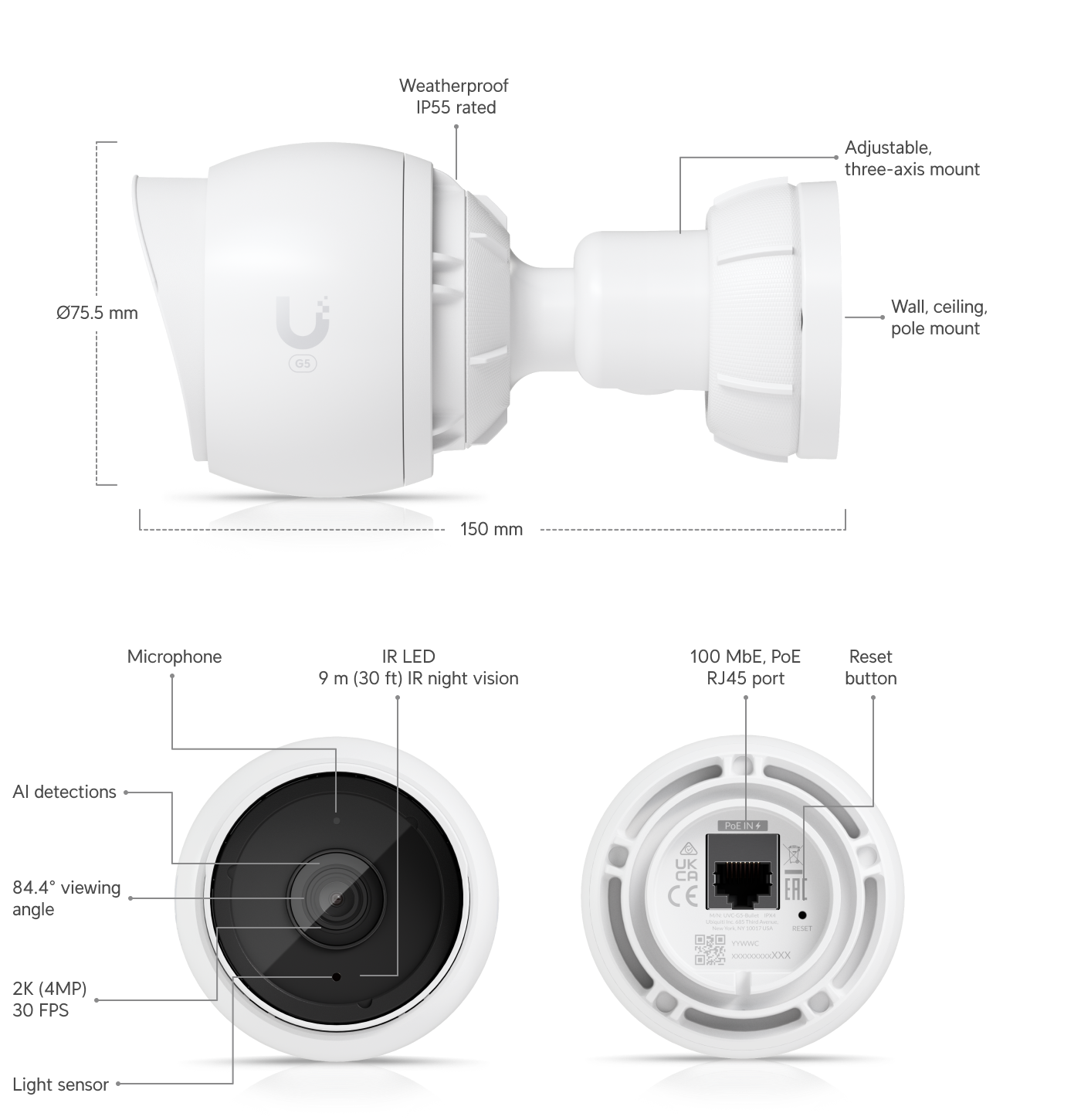 Caméra G5 Bullet